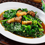 Top Melaka Nancy's Kitchen Nyonya Food - Kailan Goreng Babi Panggang (Chinese Kale with Roasted Pork)